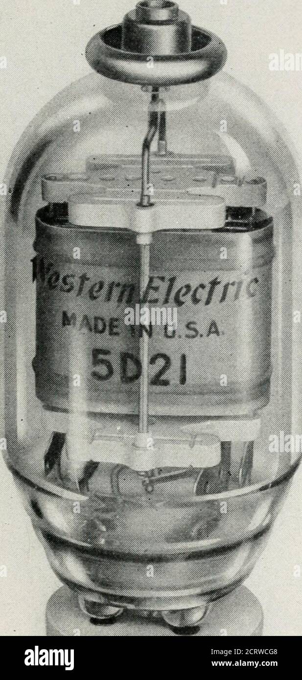 La rivista tecnica Bell System . Fig. 7 – il tubo del vuoto 715H. Era anche  desiderabile che l'apparecchiatura fosse azionabile quando il generatore di  carica non era ruiming, a quel