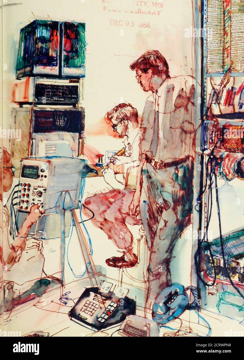 . Rivista Bell Telephone . VOLUME XLV ■ NUMERO TRE ■ AUTUNNO 1966 2 The Innovation ProcessJack A. Morton 16 Excellence of Service 18 al servizio della NationBenjamin H. Oliver, 30 Telefono in un gilded Cage Leighton C. Gilman Editor Donald R. Woodford Managing Editor Alix L. L. Ritchie associate Editor Salvatore J. Taibbi Art Editor Frederick R. KappelPresidente del Consiglio di Amministrazione . I. Romnes Presidente Charles E. Wampler Segretario John J. Scanlon Treasurer pubblicato per il sistema Bell dal Dipartimento Relazioni con gli editori, American Telephone and Telegraph Company, 195 Broadway, New York, N.Y. 10007 Area COD Foto Stock