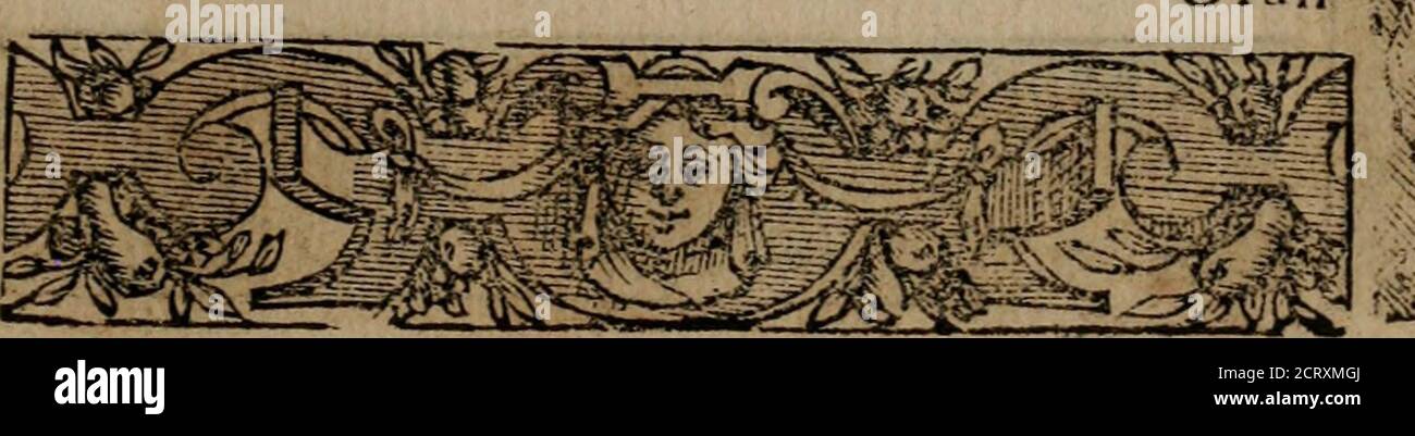 . Emblemas morales de Don Sebastian de Couarrubias Orozco ... . V ÍÉÜ EMBLEMA.ii.El perro qeíla atado en la cadena,{¿¿útero qjeaelmefmo therumbero)A ninguno dar a enojo,ni pena,Sino fe le acercare a fu terrero:Tales satán, cuja malicia enfrena,quie leve ció e laCruz^qesverdaderos Hercules^& le&lat & lat£ Foto Stock