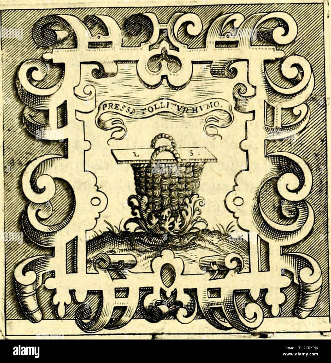 . Imprese illustri di diuersi, coi percorsi di Camillo Camilli, et con le figure intagliate in rame di Girolamo Porro Padouano .. . «7 LVCIO SCARANO- . Foto Stock