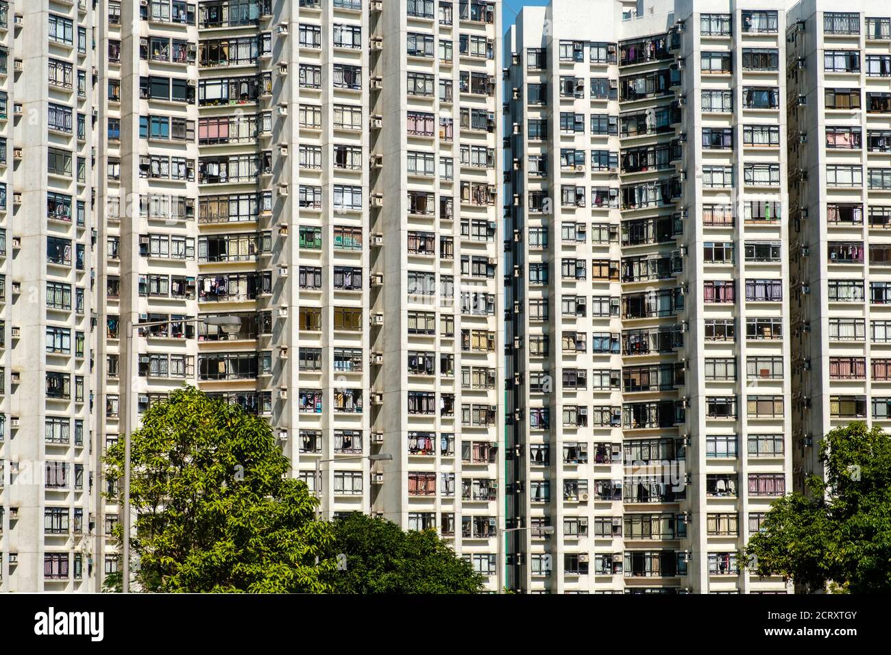 Appartamenti residenziali a Hong Kong - Foto Stock