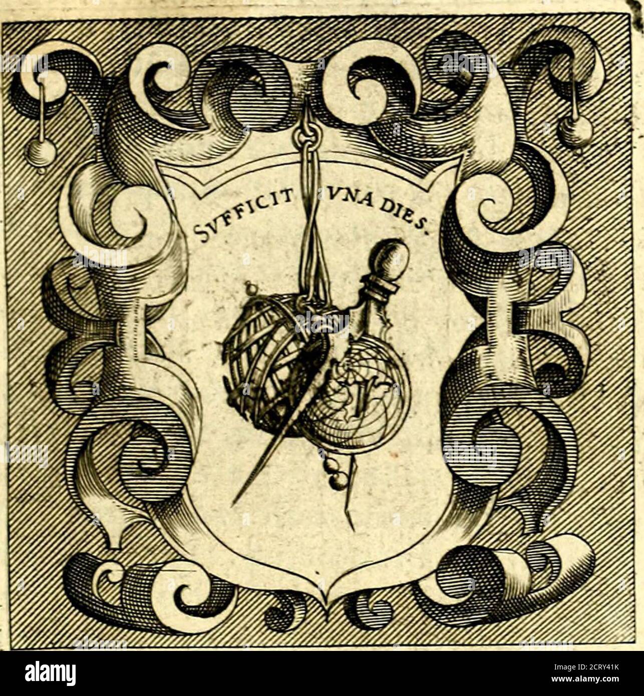 . Imprese illustri di diuersi, coi percorsi di Camillo Camilli, et con le figure intagliate in rame di Girolamo Porro Padouano .. . I/o; IACOMOZACCO. Foto Stock