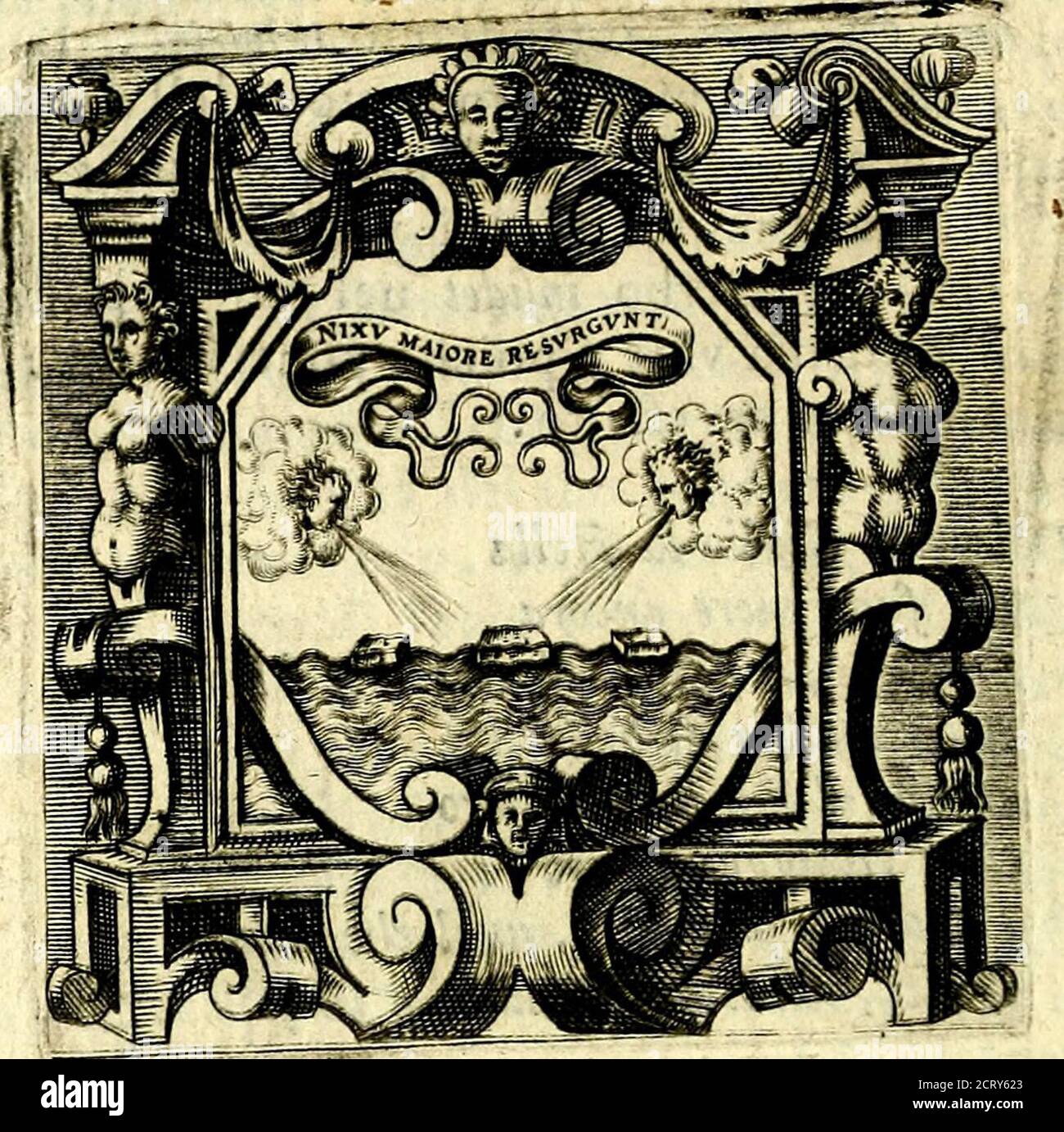 . Imprese illustri di diuersi, coi percorsi di Camillo Camilli, et con le figure intagliate in rame di Girolamo Porro Padouano .. . FÉ. »8 FEDERICOCERVTTI. Foto Stock