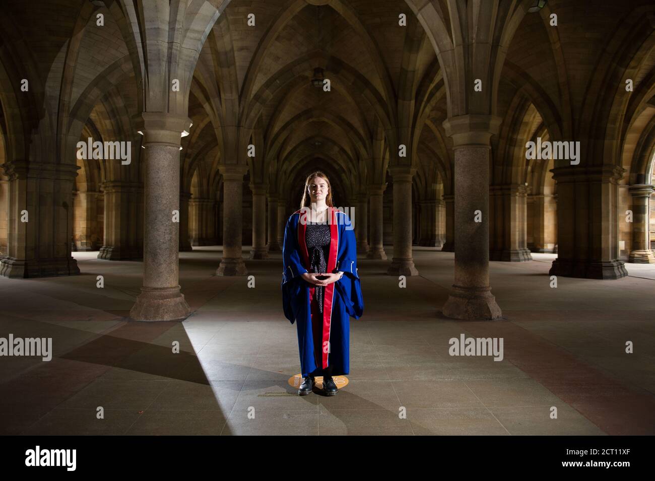 Glasgow, Scozia, Regno Unito. 20 settembre 2020. Nella foto: Emma Margaret Currie, 2020/21 Presidente dell'Università di Glasgow Conservatorio e Unionista Association, originariamente formato nel 1836 come il Robert Peel Club, che oggi è la più antica associazione conservatrice e unionista del Regno Unito. Credit: Colin Fisher/Alamy Live News. Foto Stock