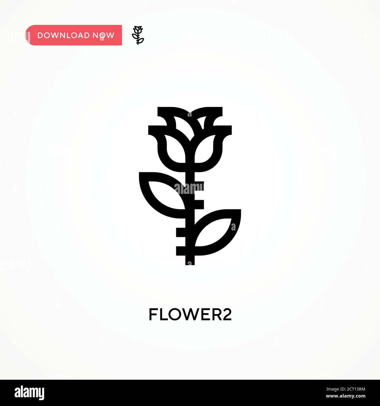 Flower2 icona vettore semplice. Illustrazione vettoriale semplice e moderna per siti Web o applicazioni mobili Illustrazione Vettoriale