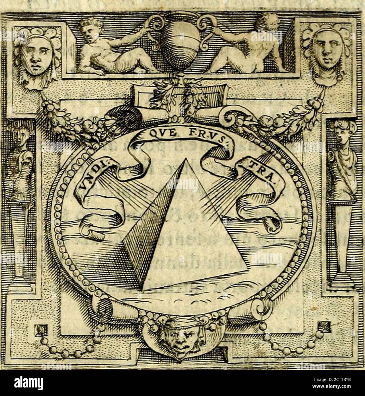 . Imprese illustri di diuersi, coi percorsi di Camillo Camilli, et con le figure intagliate in rame di Girolamo Porro Padouano .. . MA- MARCANTONIO GANDINI.. Foto Stock