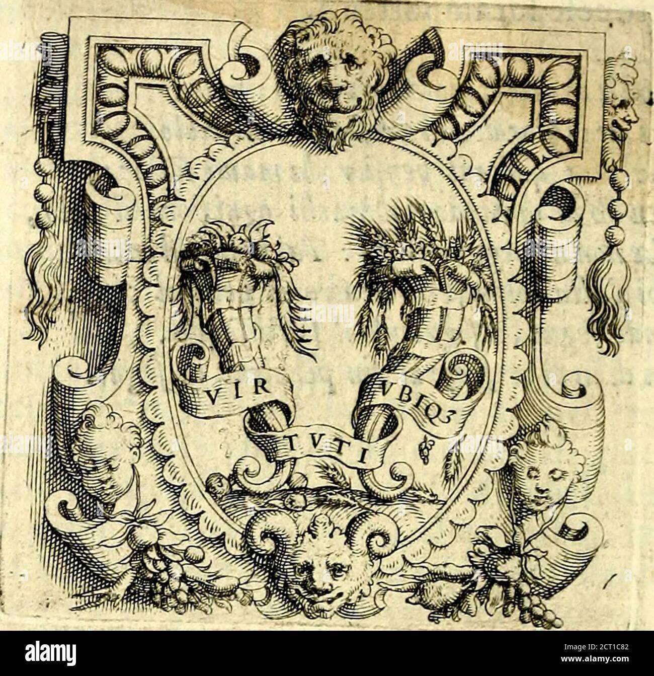 . Imprese illustri di diuersi, coi percorsi di Camillo Camilli, et con le figure intagliate in rame di Girolamo Porro Padouano .. . HER- *4 HERMANNO VITALI. Foto Stock