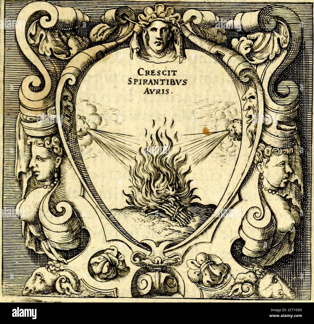 . Imprese illustri di diuersi, coi percorsi di Camillo Camilli, et con le figure intagliate in rame di Girolamo Porro Padouano .. . ÀN- ANNIBALE POCATERRA. Foto Stock