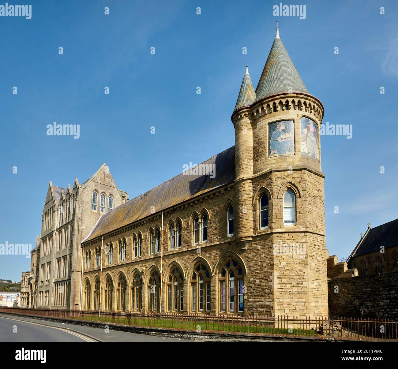 Old College of Aberystwyth University Aberystwyth Ceredigion Wales UK Foto Stock