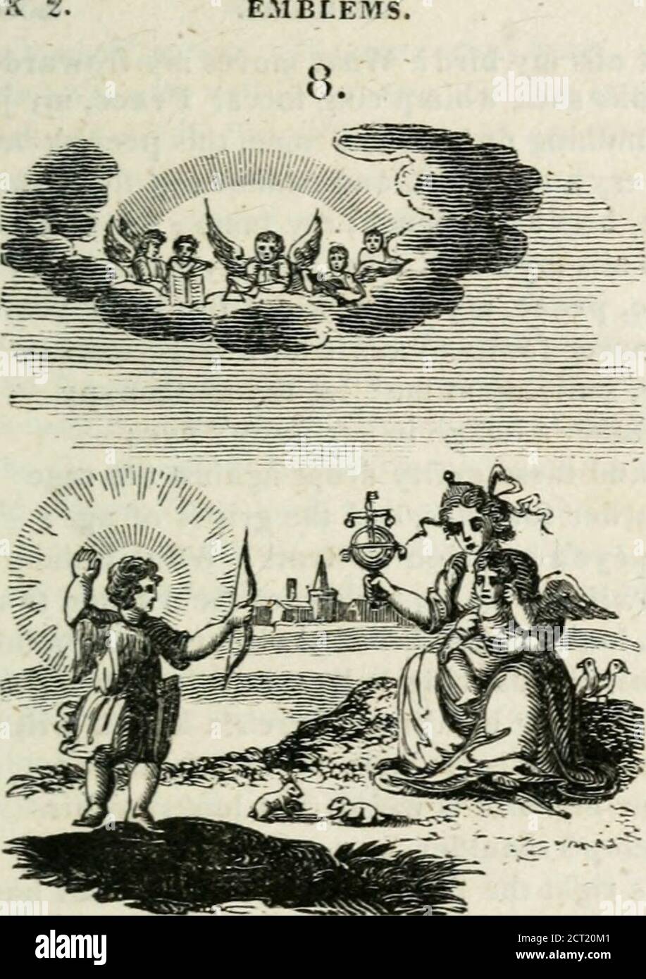 . Emblemi, divini e morali dei tuoi fuochi. Lasciate che la grazia ti conduca ai sentieri della pace, e la saggezza benedica le anime modi incolpevoli;non importa, poi, quanto breve o longeva il contratto d'affitto, la cui data determina i tuoi giorni auto-numberd:non c'è bisogno di prendersi cura di svezzamenti o di carestie aumentare, né Marte la sua palma, Né alto Apollos baes.Lord, se la tua grazia bounty ti prego di riempire il pavimento dei miei desideri, e insegnarmi abile vestito e scegliere il mais, prendere quelle la pula. Che. 100 EMBLEMI. LIBRO 2. S. agosto. Lib. i. de Doct. Christi.le cose temporali più ravish nell'attesa che nella realizzazione: Ma le cose eterne, Foto Stock