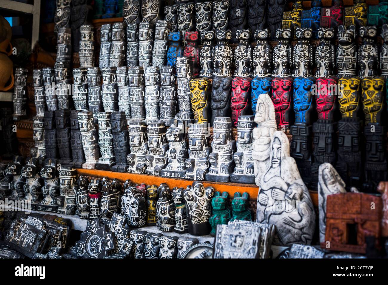 Mercato delle streghe (Mercado de Hechiceria o Mercado de las Brujas), la Paz, Dipartimento di la Paz, Bolivia, Sud America Foto Stock