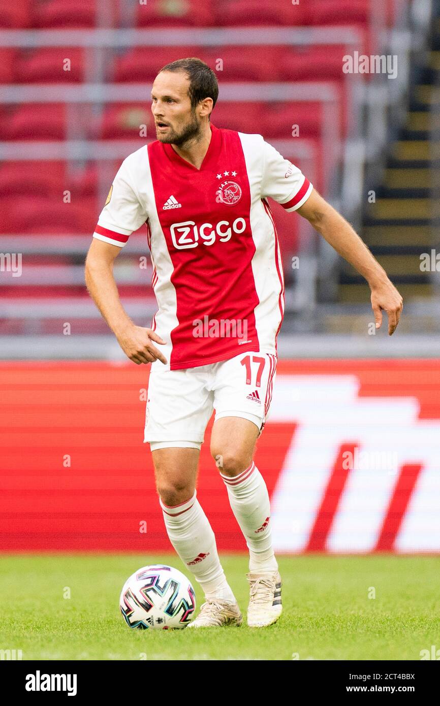 AMSTERDAM, 20-09-2020 JohanCruyff Arena , Dutch Eredivisie stagione 2020 / 2021 , Ajax - RKC Waalwijk , Ajax player Daley Blind Foto Stock