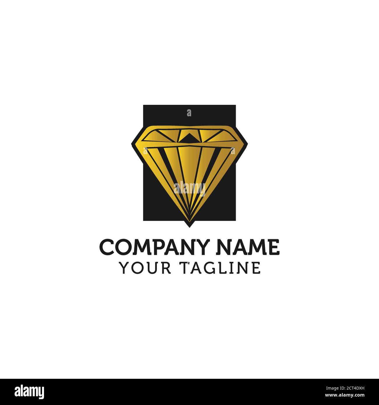 Logo astratto diamante, simbolo, icona, grafico, vettore. Illustrazione Vettoriale