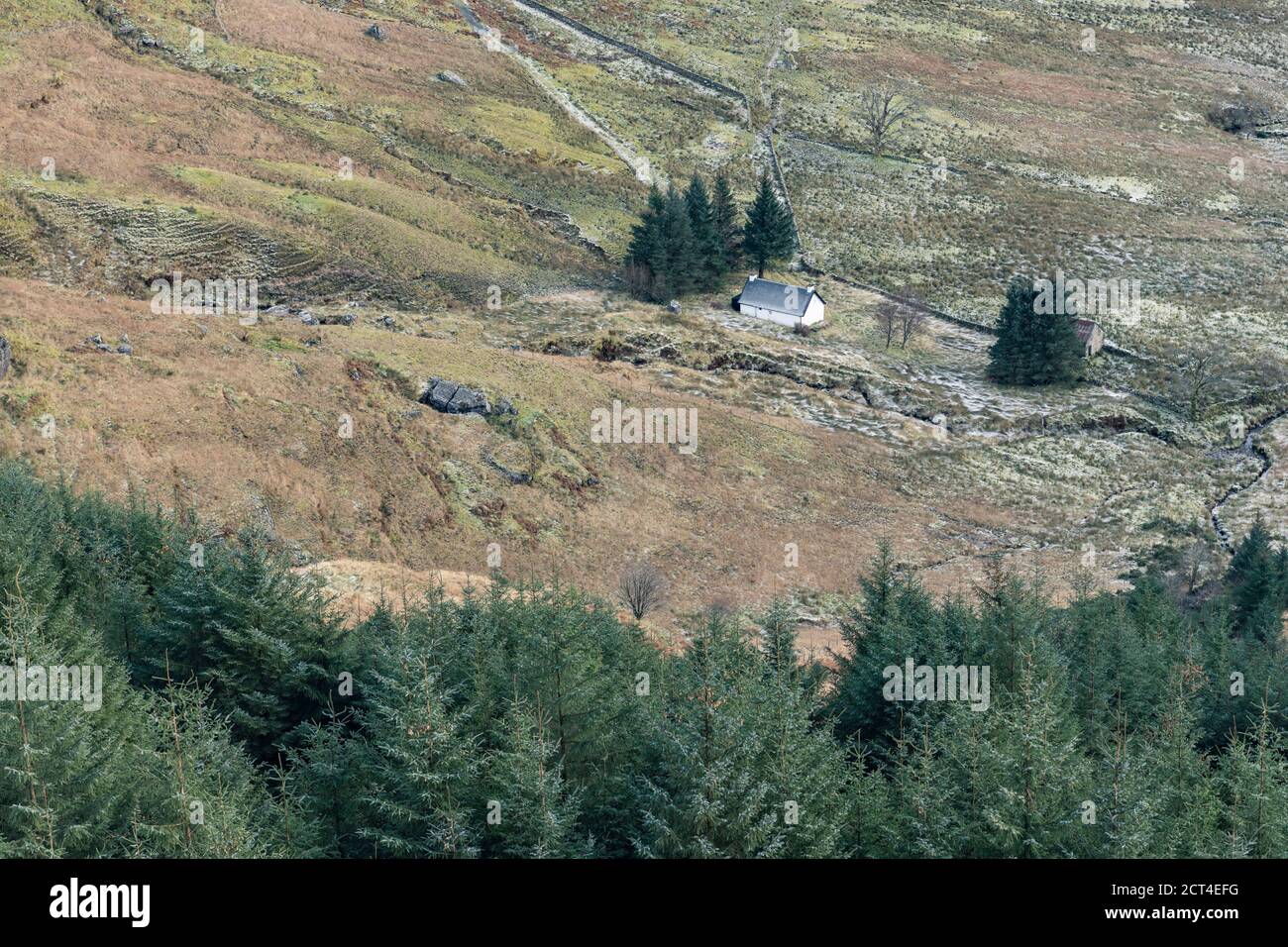Vista da riposo e essere grato, Argyll e Bute, Highlands della Scozia, Regno Unito, Europa Foto Stock