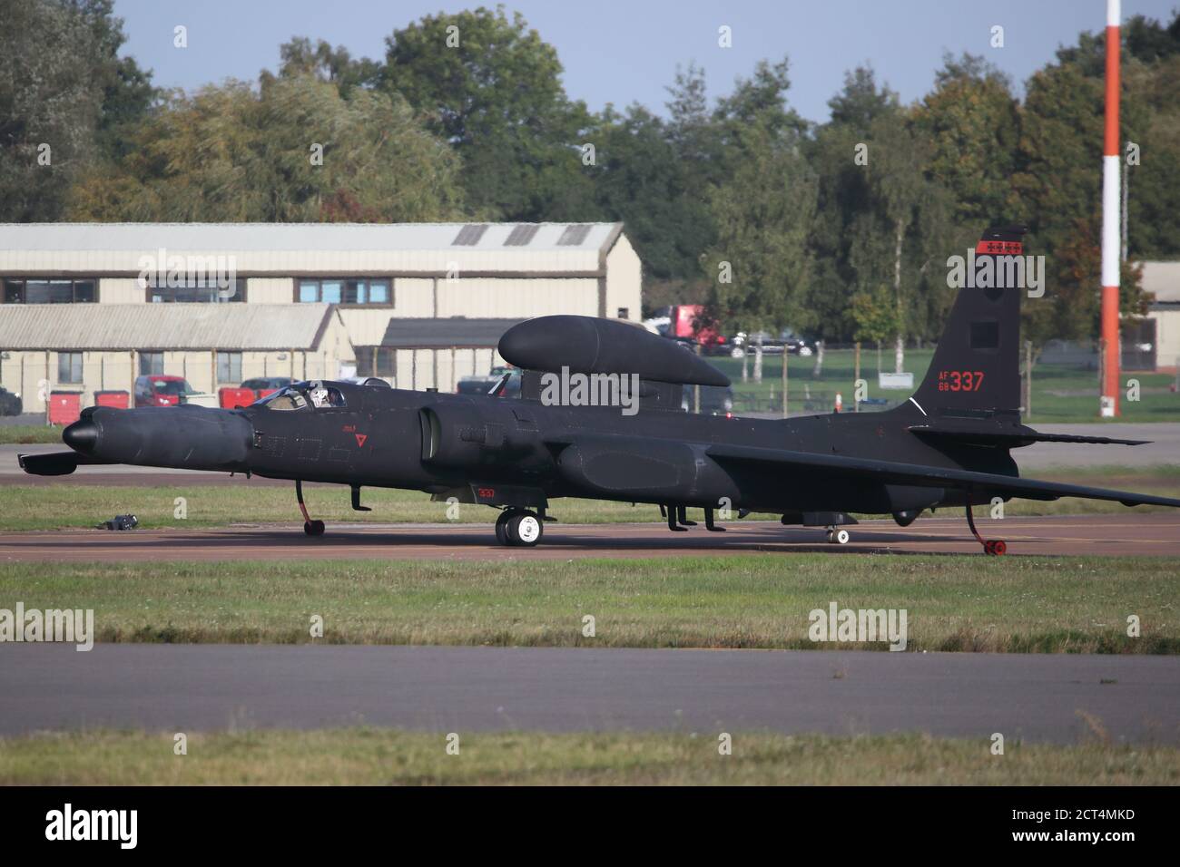 Lockheed U-2 tassiing presso RAF Fairford, Gloucestershire, Regno Unito Foto Stock