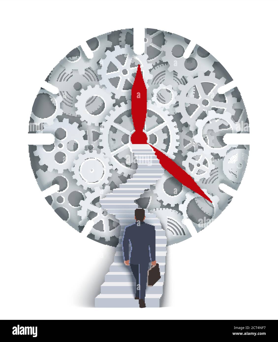 Concetto vettoriale di gestione del tempo per banner Web, pagina del sito Web Illustrazione Vettoriale