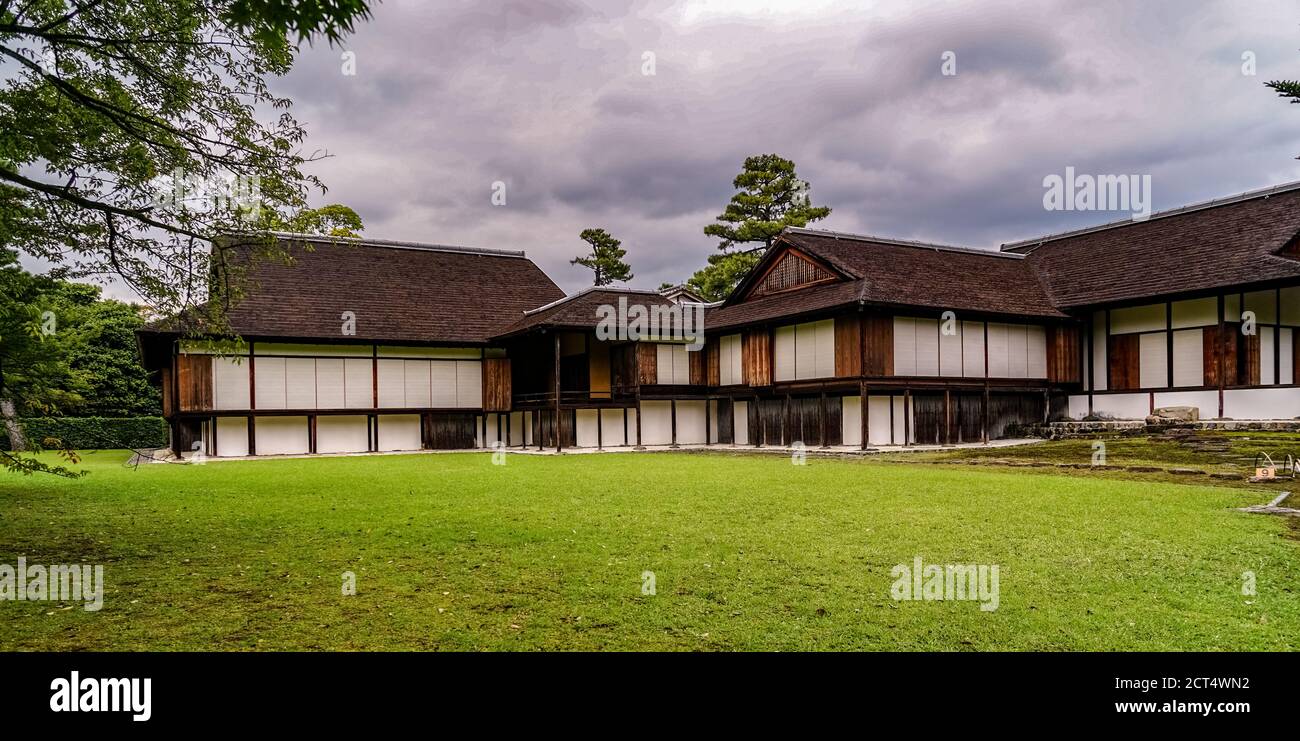 Giardino Giapponese presso la Villa Imperiale di Katsura, Kyoto, Giappone Foto Stock