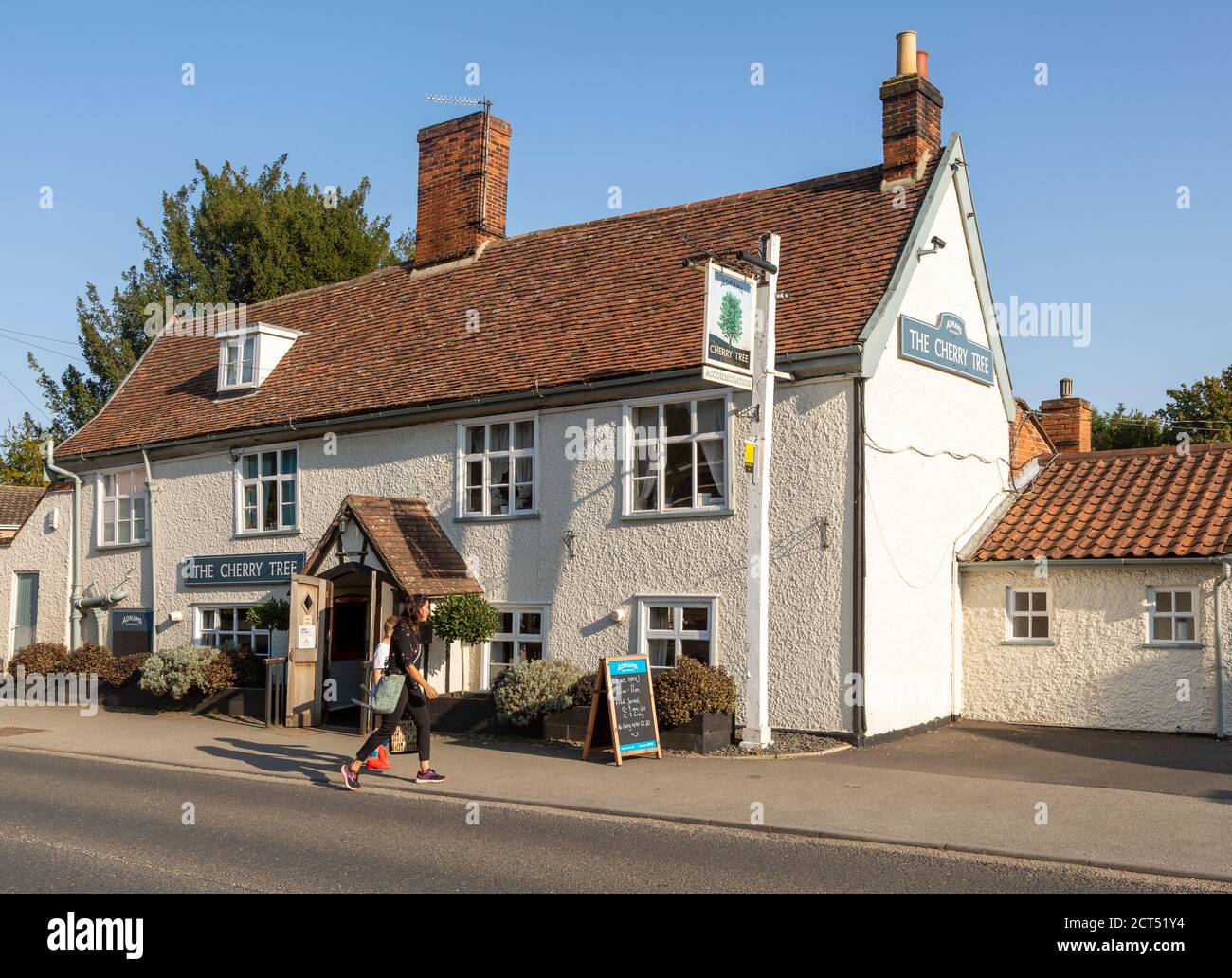 Edificio storico, il pub Cherry Tree inn, Cumberland Street, Woodbridge, Suffolk, Inghilterra, Regno Unito, 17 ° secolo Foto Stock