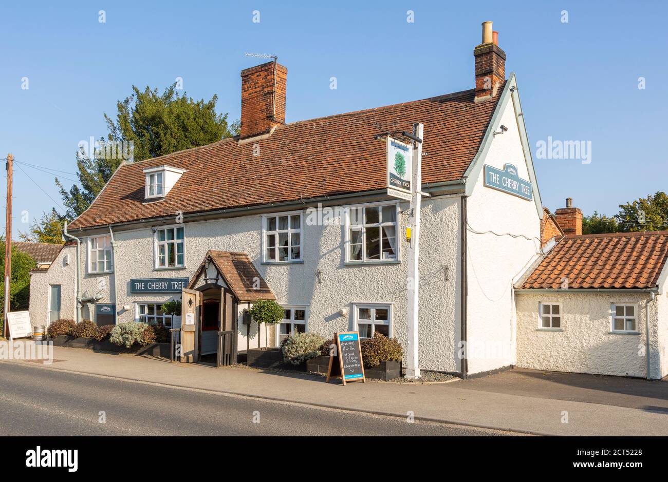 Edificio storico, il pub Cherry Tree inn, Cumberland Street, Woodbridge, Suffolk, Inghilterra, Regno Unito, 17 ° secolo Foto Stock