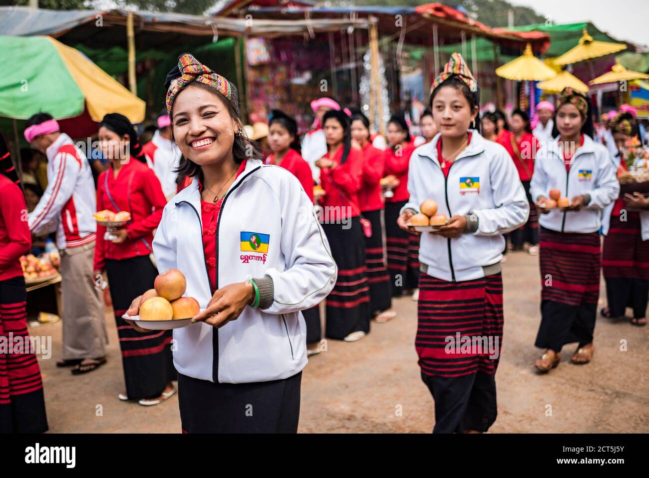 Grotta di Pindaya Festival, Pindaya, Stato Shan, Myanmar (Birmania) Foto Stock