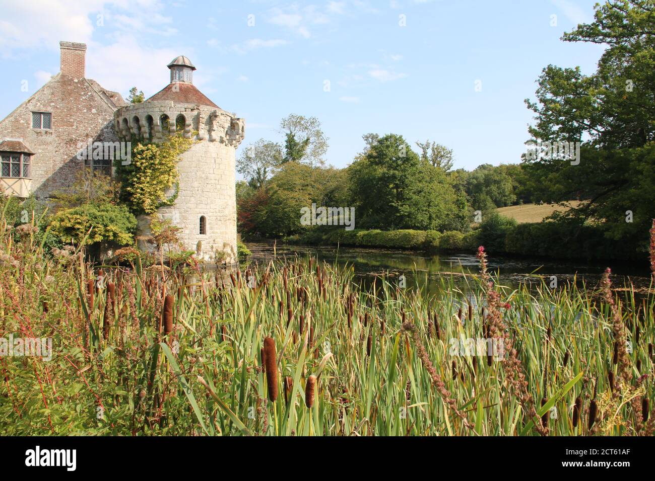 scotney casa e castello, fiducia nazionale, kent Foto Stock