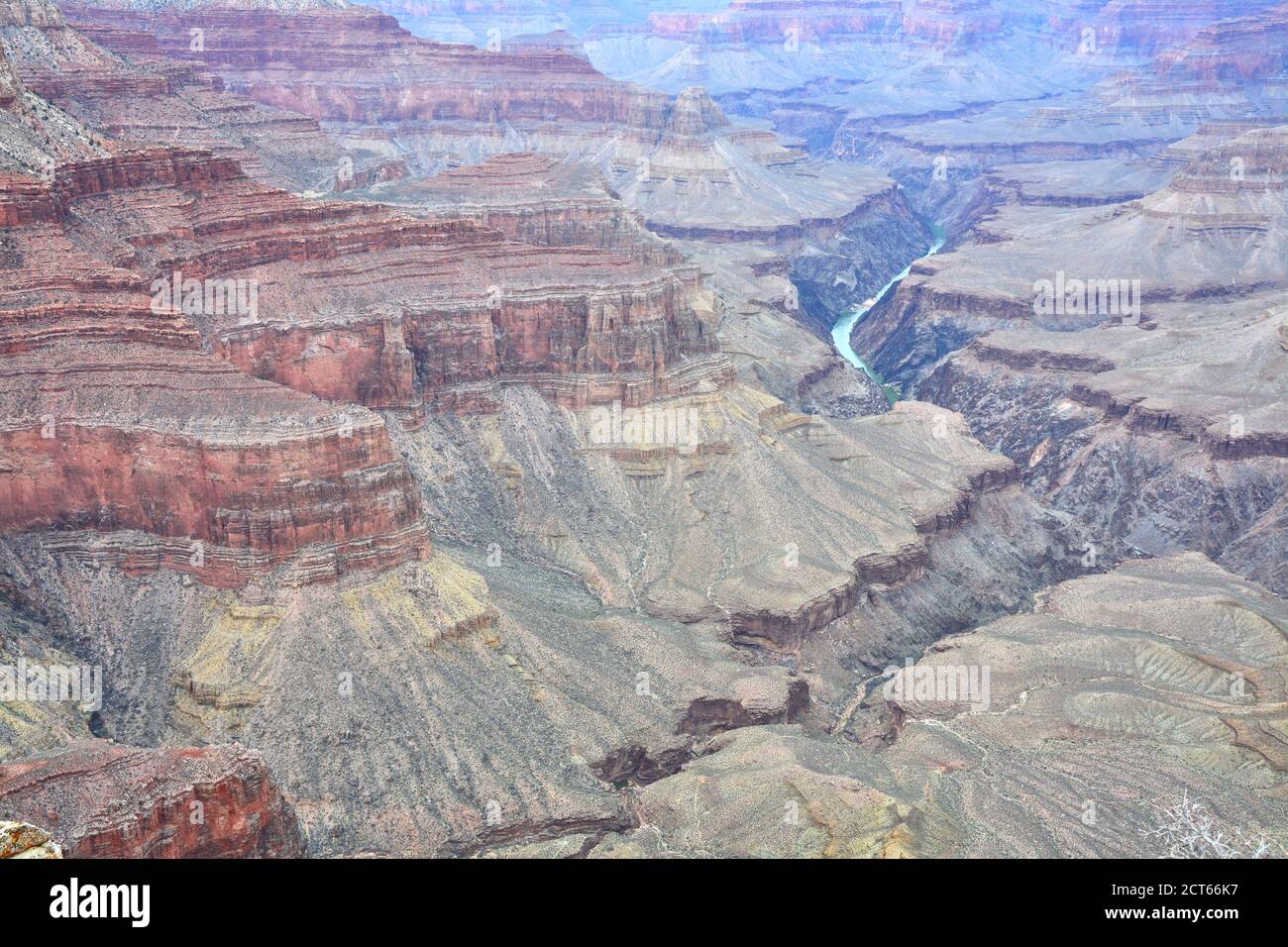 Paesaggio del Grand Canyon, fiume Colorado Foto Stock
