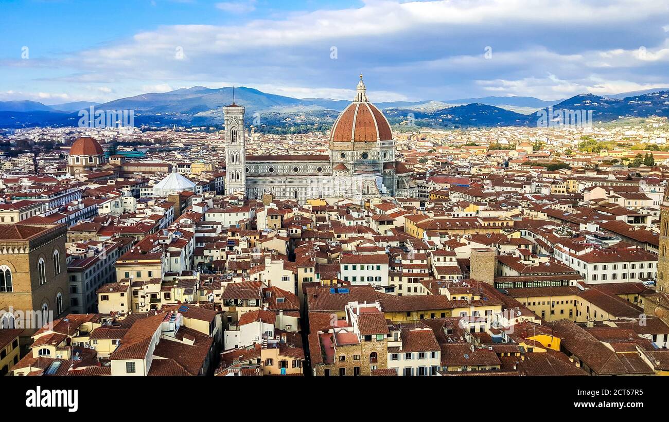 Cattedrale di Firenze, formalmente Cattedrale di Santa Maria del Fiore. Italia Foto Stock