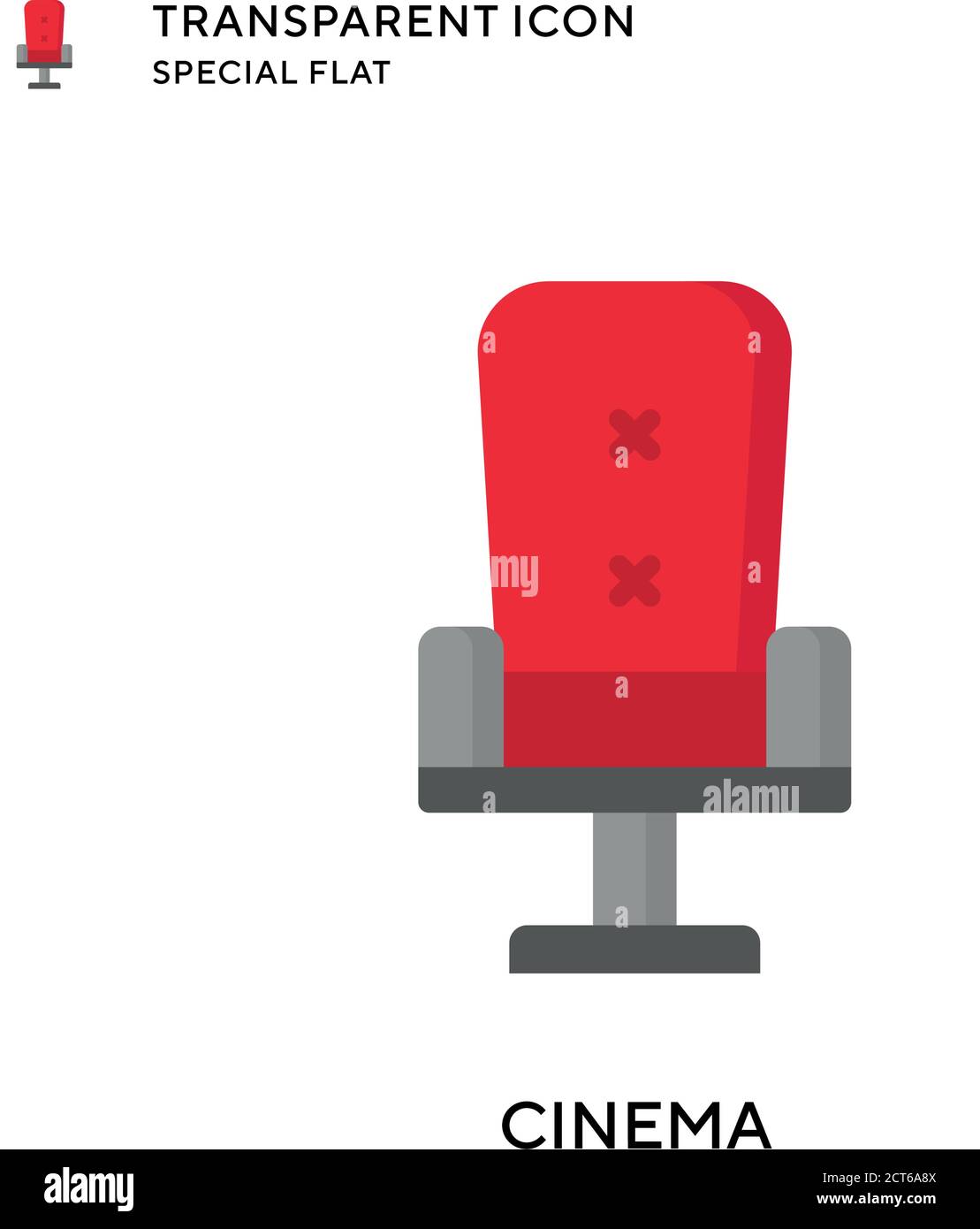 Icona cinefilm vettoriale. Illustrazione piatta. Vettore EPS 10. Illustrazione Vettoriale