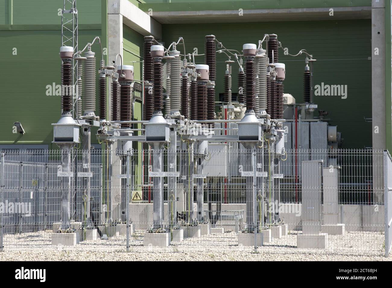 Bobine della centrale elettrica Foto Stock