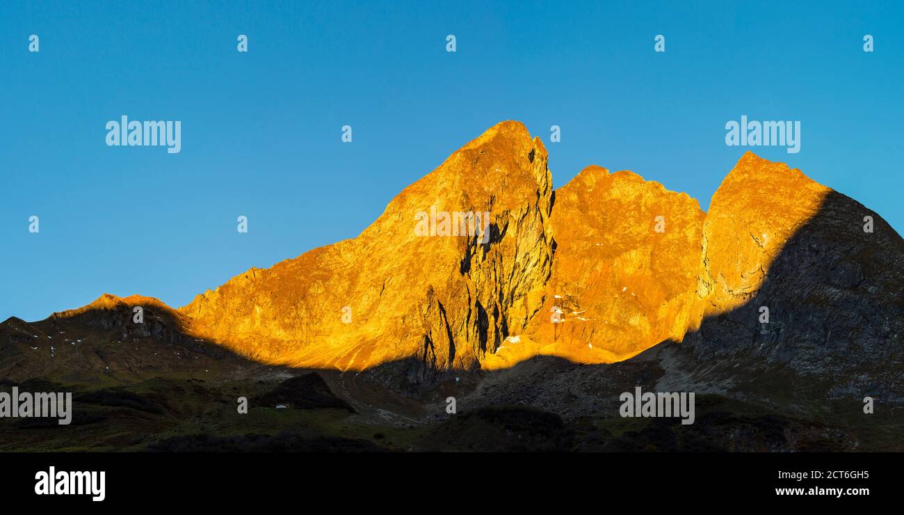 Südostseite Der Höfats 2259m, Allgäuer Alpen, Allgäu, Bayern, Deutschland, Europa Foto Stock