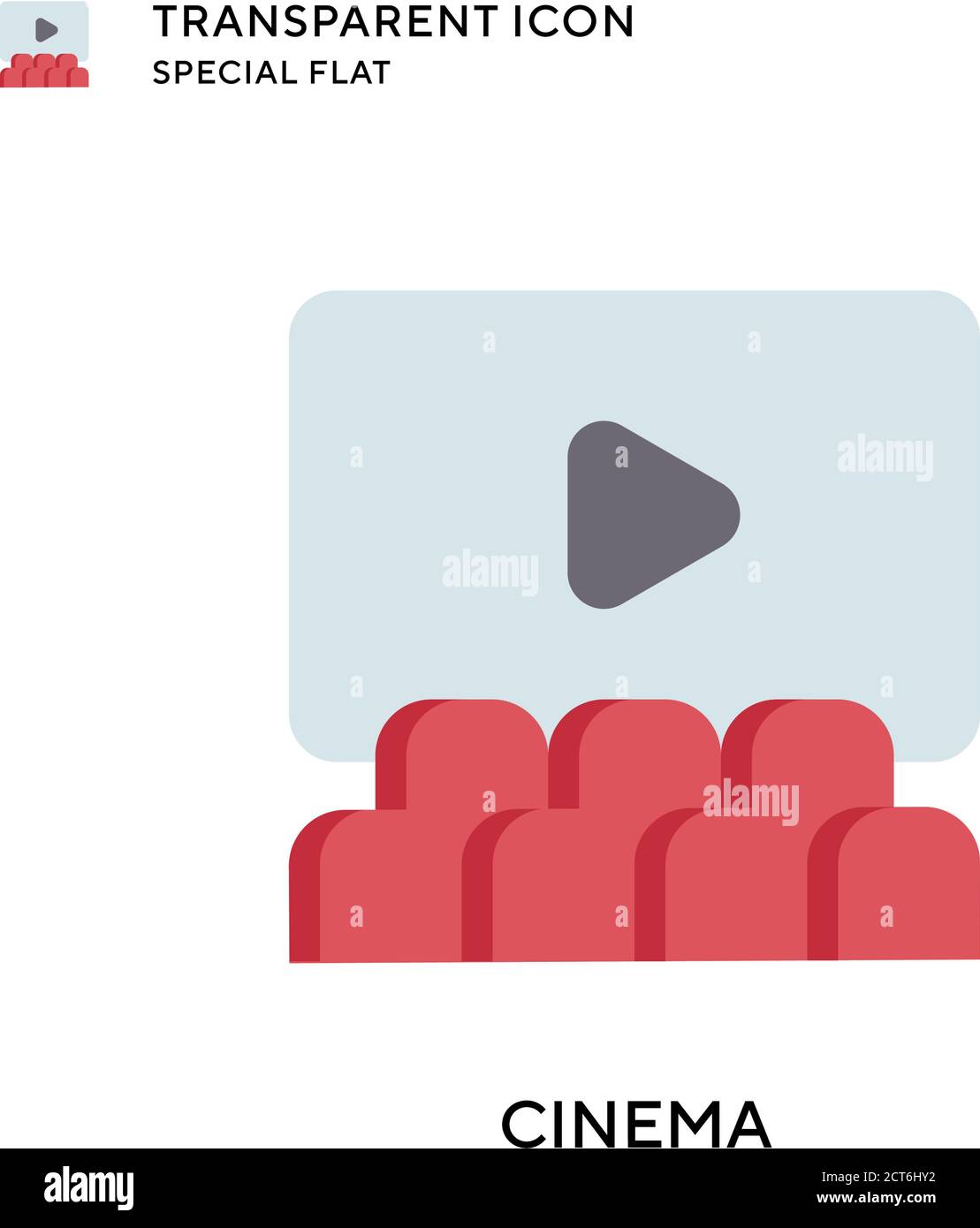 Icona cinefilm vettoriale. Illustrazione piatta. Vettore EPS 10. Illustrazione Vettoriale