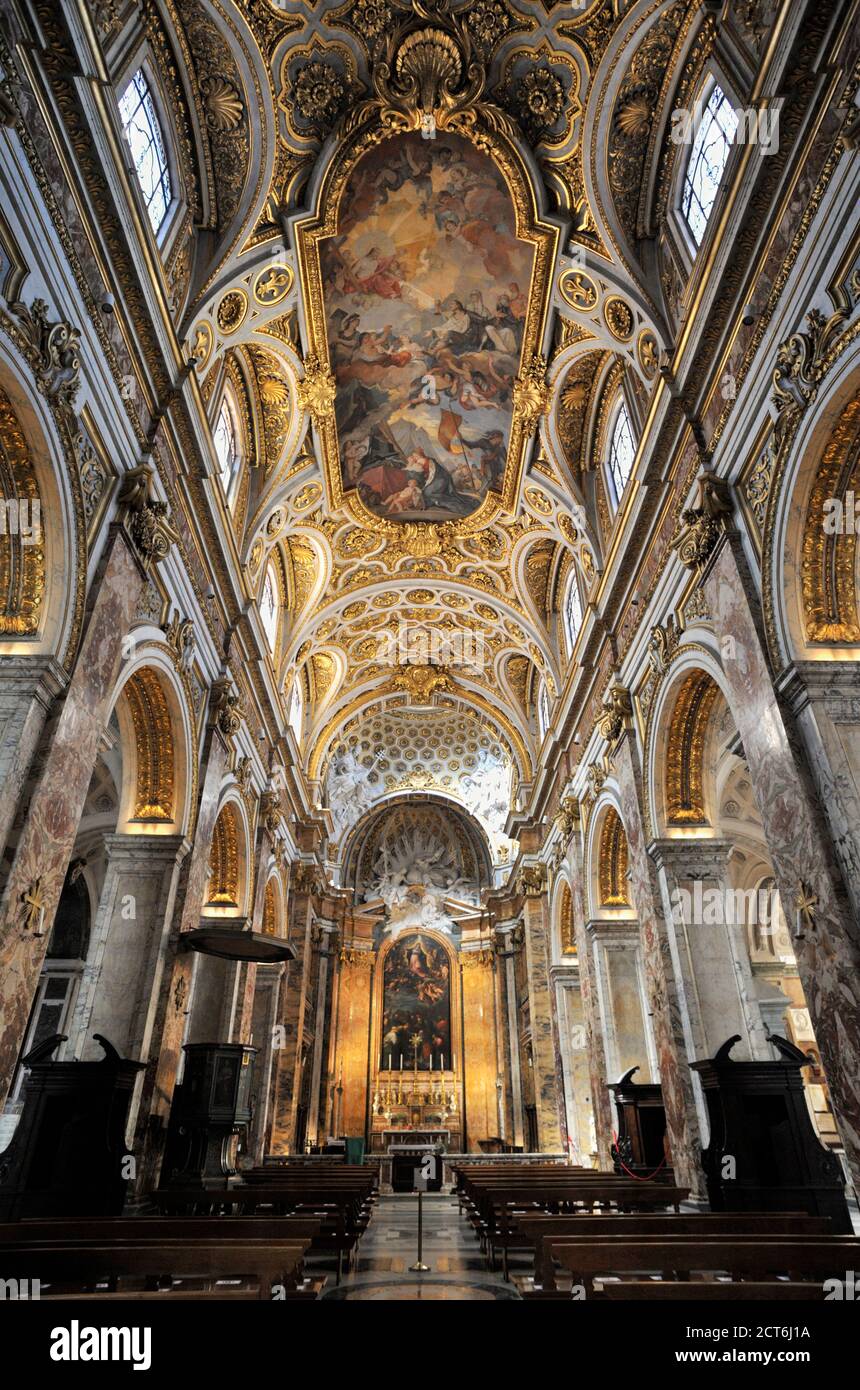 Italia, Roma, chiesa di San Luigi dei Francesi Foto Stock
