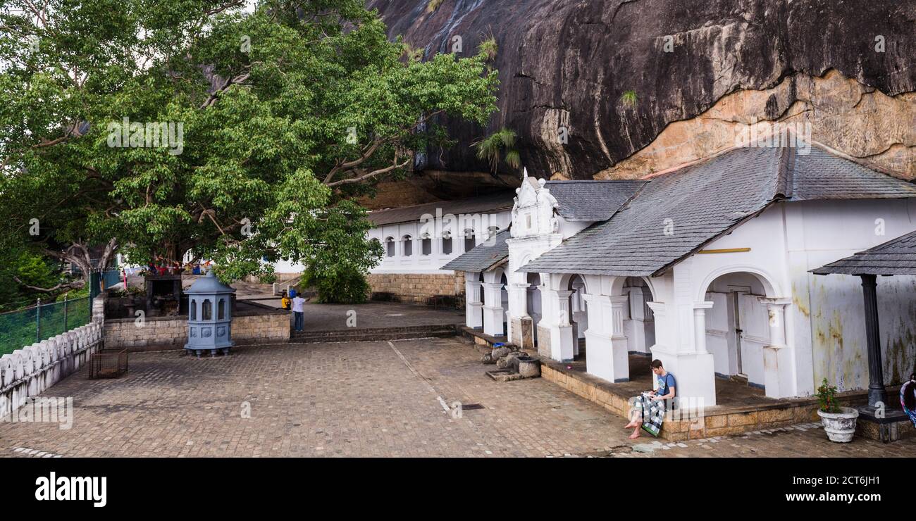 Dambulla Cave templi, Dambulla, provincia centrale, Sri Lanka, Asia Foto Stock