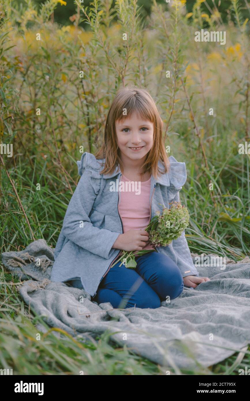 Ragazze carine all'aperto Foto Stock