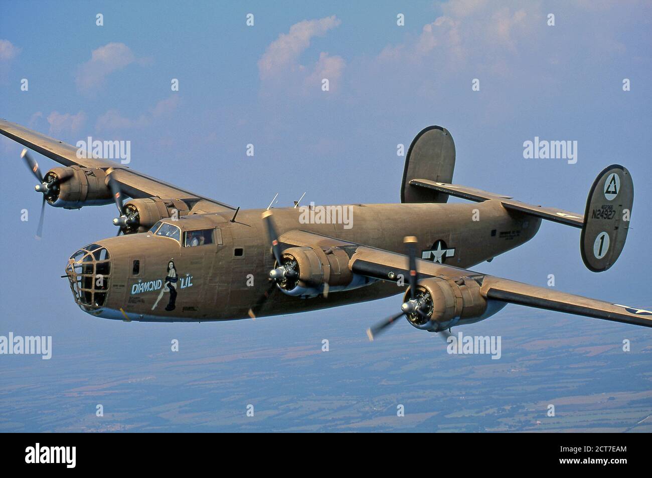 Bombardiere pesante consolidato B-24-LB-30 della seconda Guerra Mondiale Foto Stock
