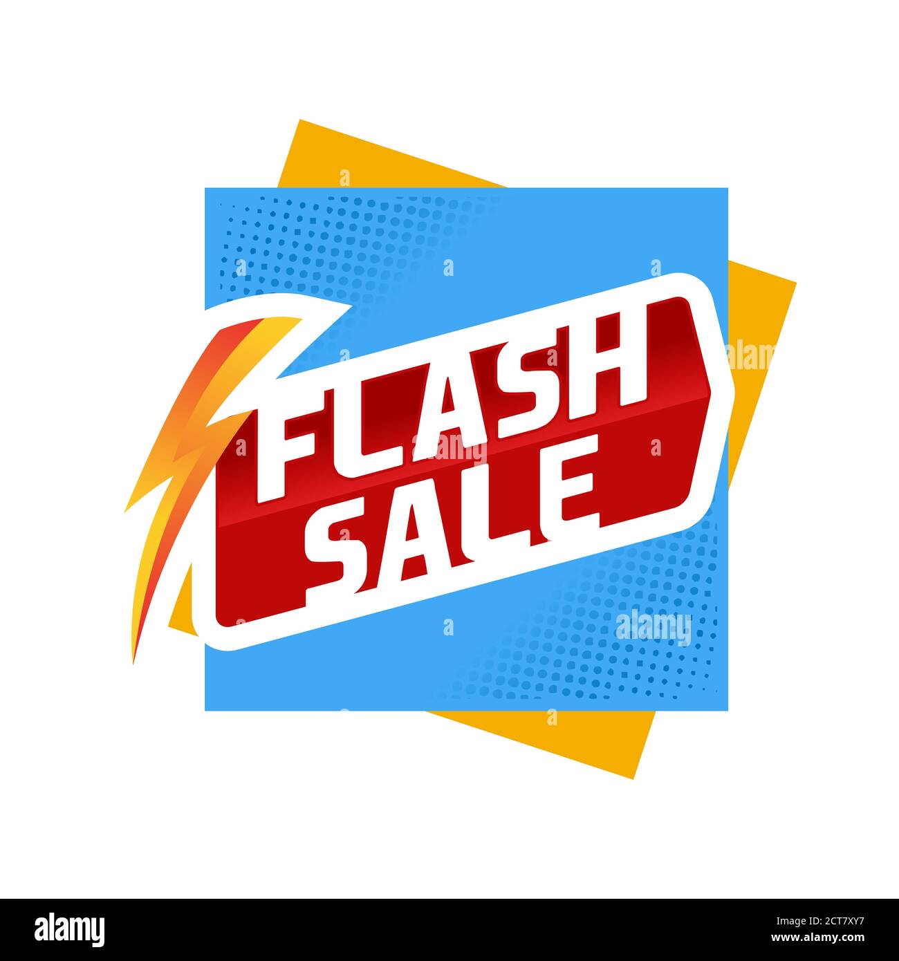 Logo di vendita flash Offerte di vendita Label Vector, Flash Vendita Discount Vector Illustrazione Vettoriale