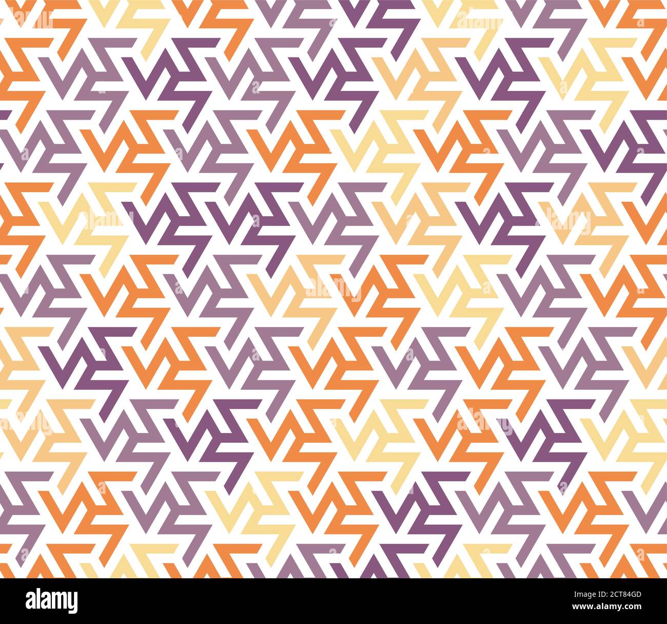 Motivo vettoriale a zig-zag per la combinazione di colori. Trama geometrica uniforme per il design dei tessuti, dei tessuti e dei tessuti Illustrazione Vettoriale