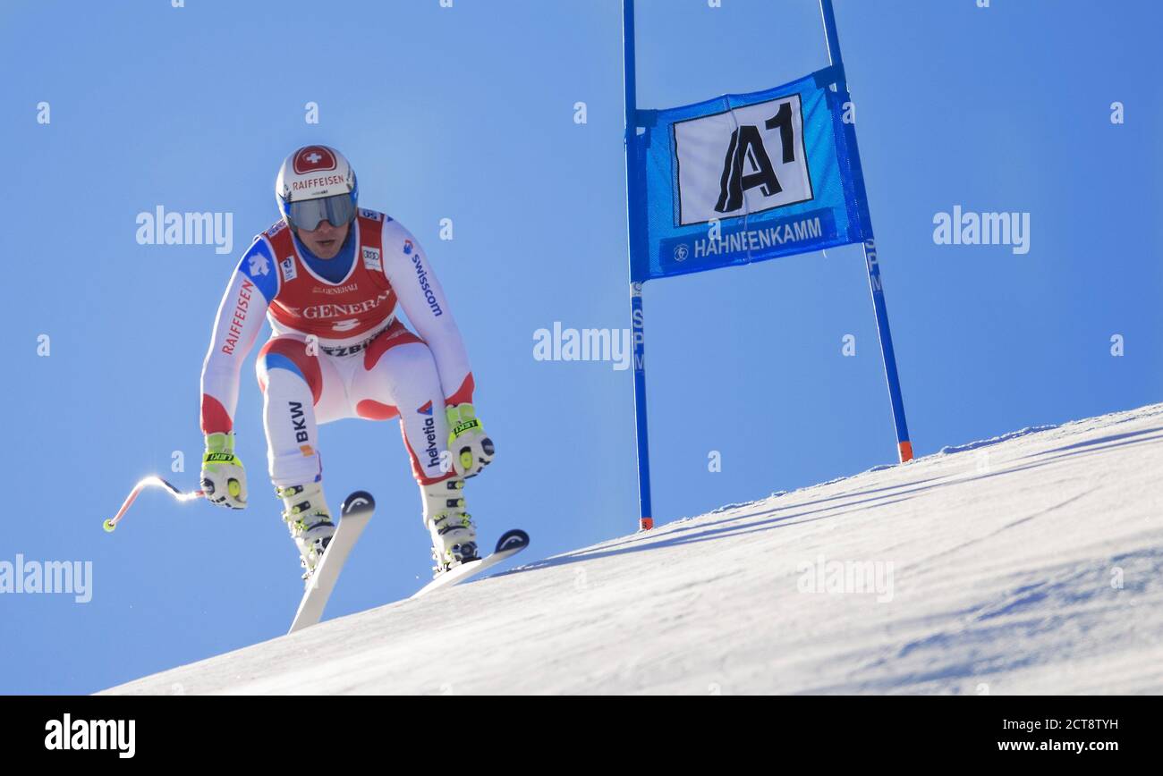 Beat Feuz della Svizzera Mens Super-G. Coppa del mondo di sci FIS Kitzbuhel. Credito immagine : © Mark Pain / Alamy Foto Stock