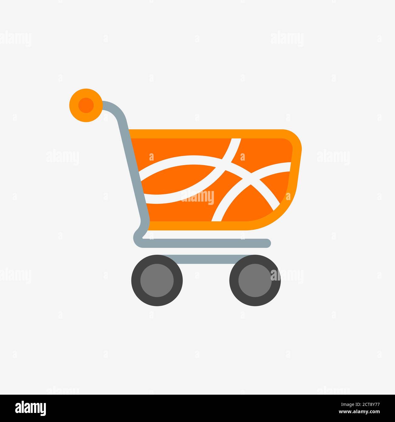 Icona del carrello per il negozio online Illustrazione Vettoriale