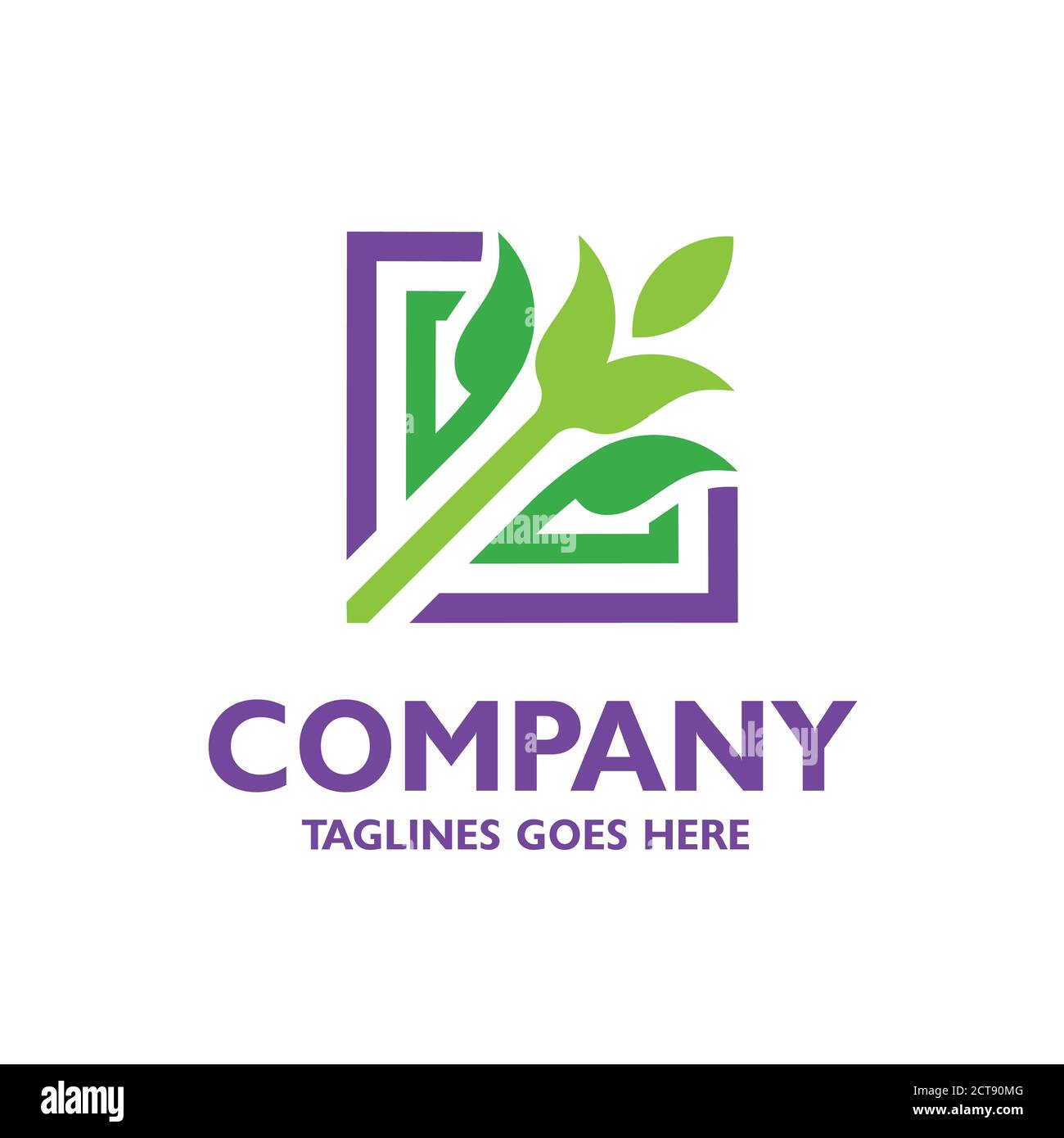 fiore geometrico semplice con linee quadrate concetto vettoriale di colore Illustrazione Vettoriale