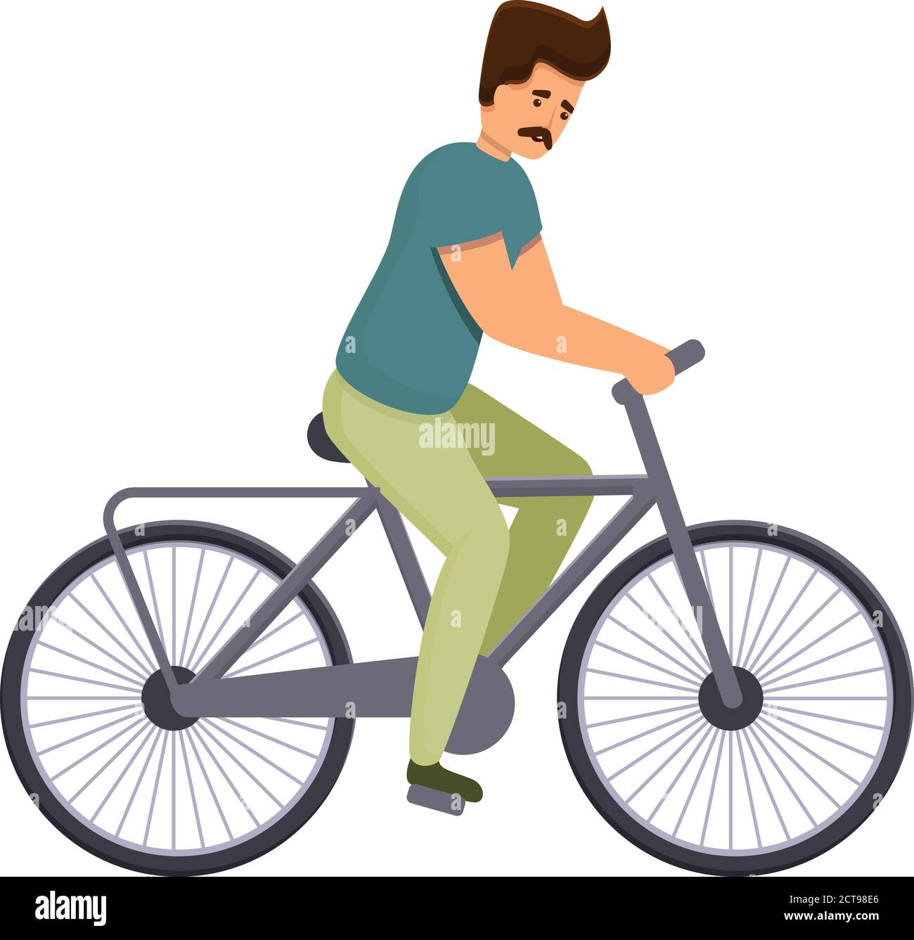 Icona di sana corsa in bicicletta. Cartoon di sano moto ride icona vettore  per web design isolato su sfondo bianco Immagine e Vettoriale - Alamy