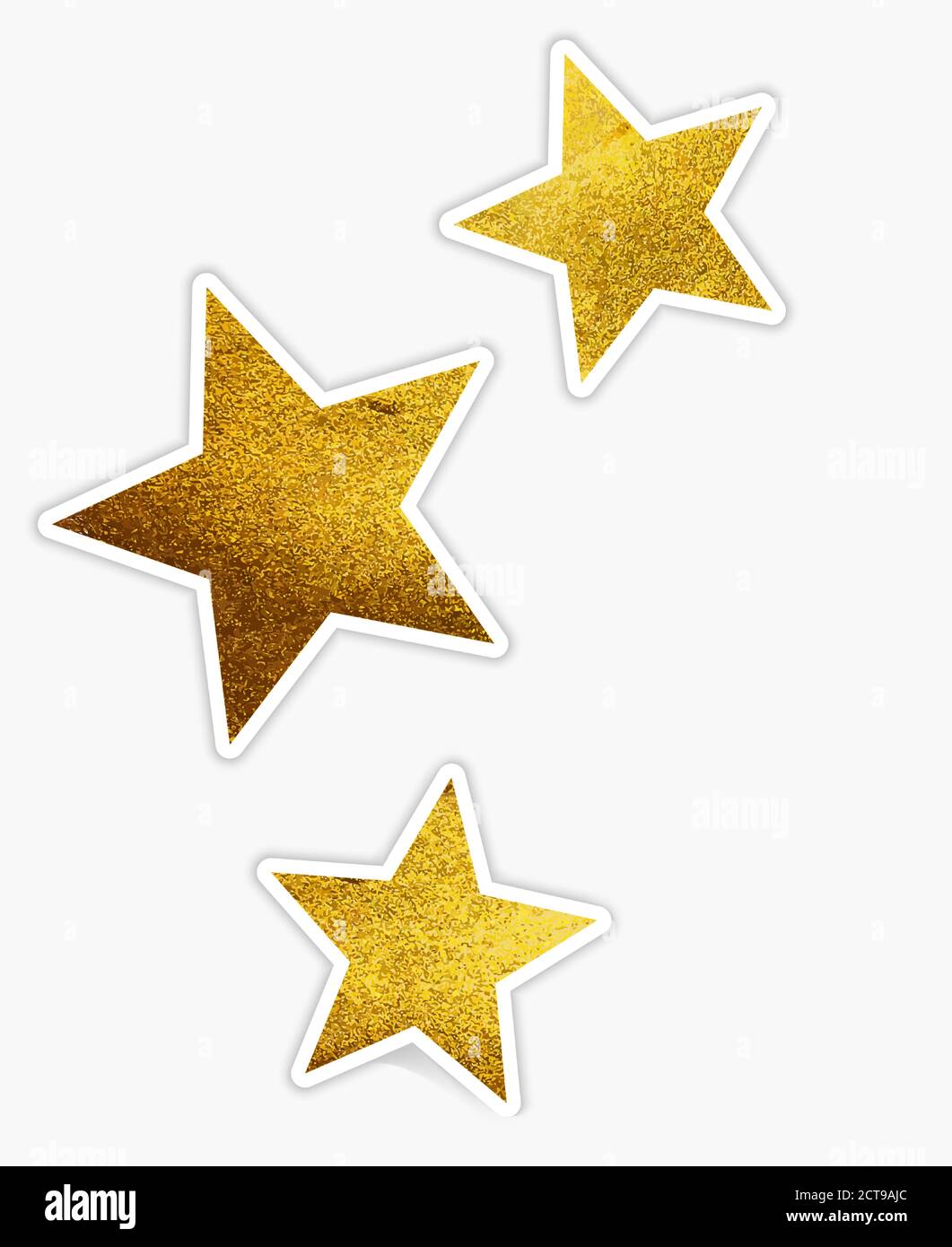 Il bellissimo glitter dorato scintilla le stelle. Illustrazione vettoriale Illustrazione Vettoriale