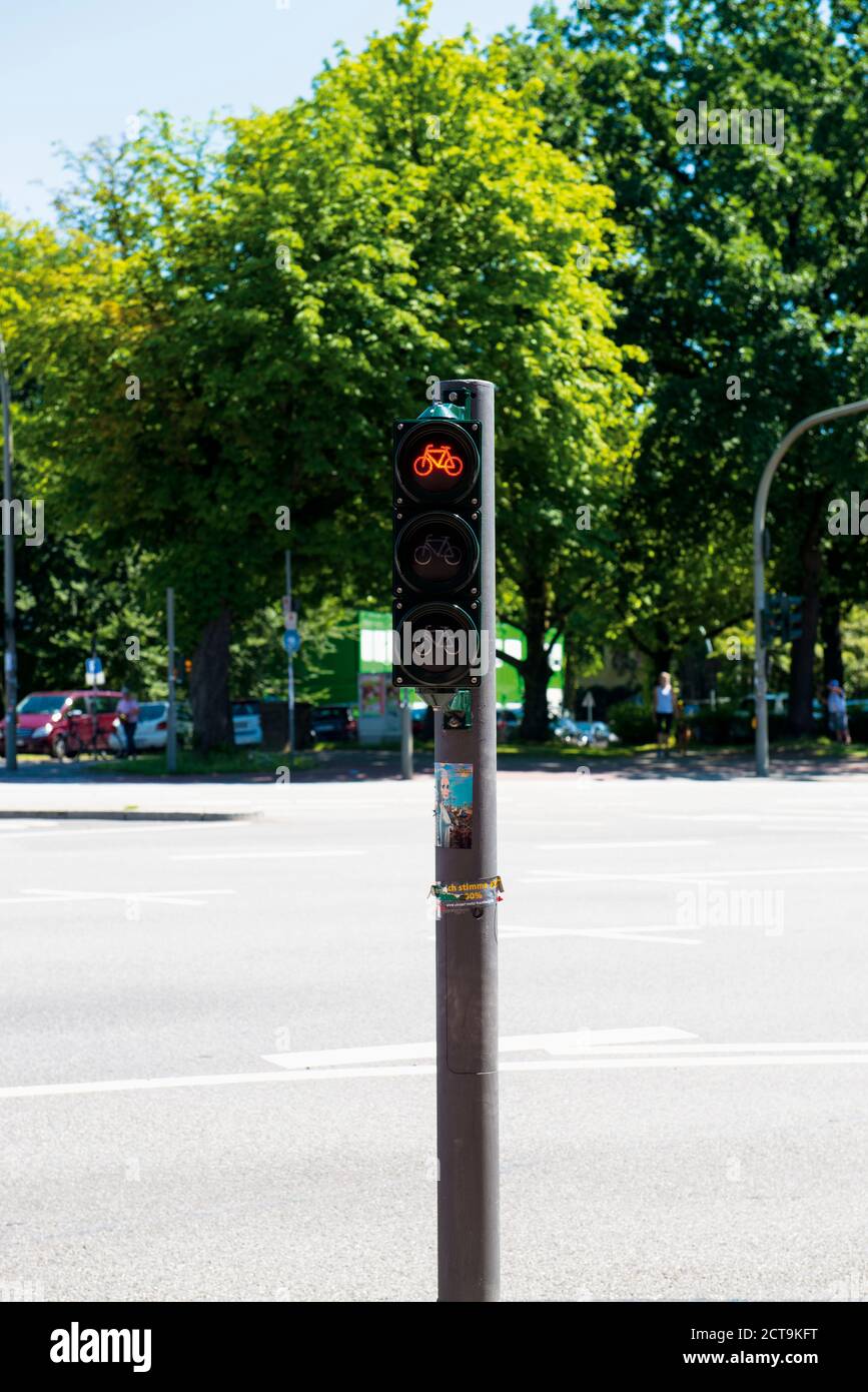 Germania, Amburgo, Dammtor, noleggio semaforo Foto Stock