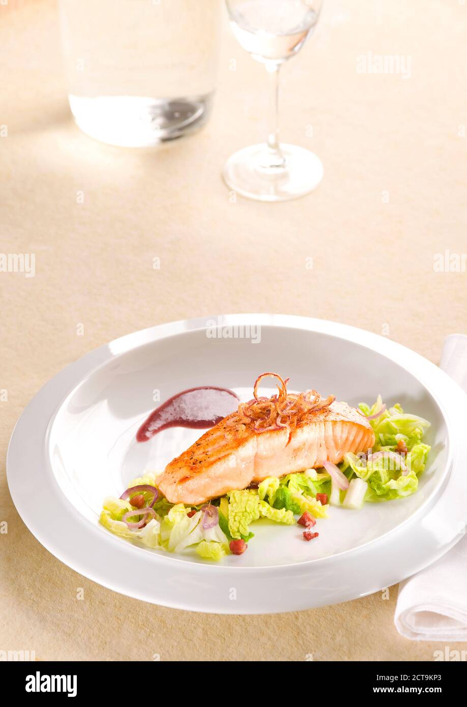 Salmone arrosto Foto Stock