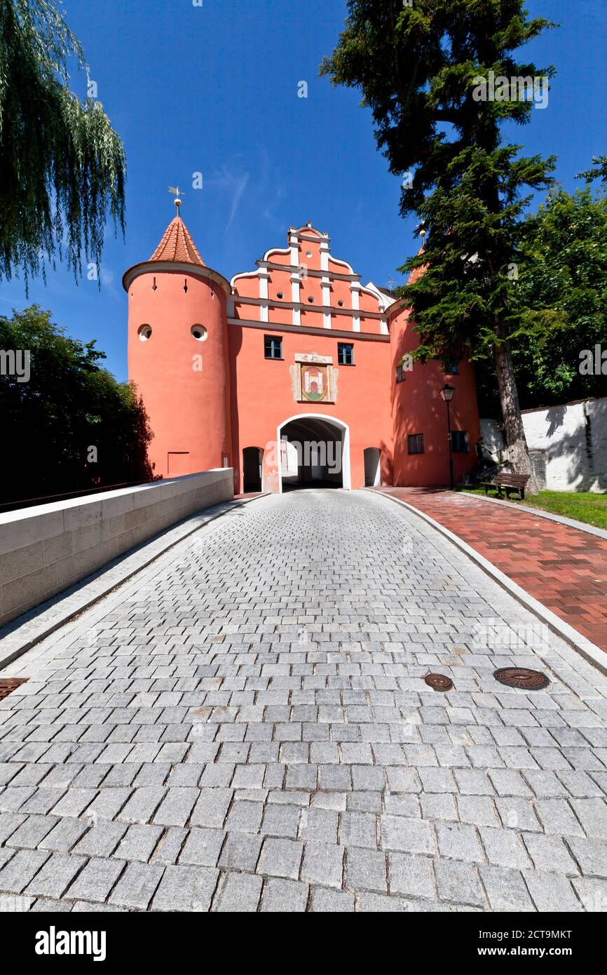 In Germania, in Baviera, vista di gate superiore Foto Stock