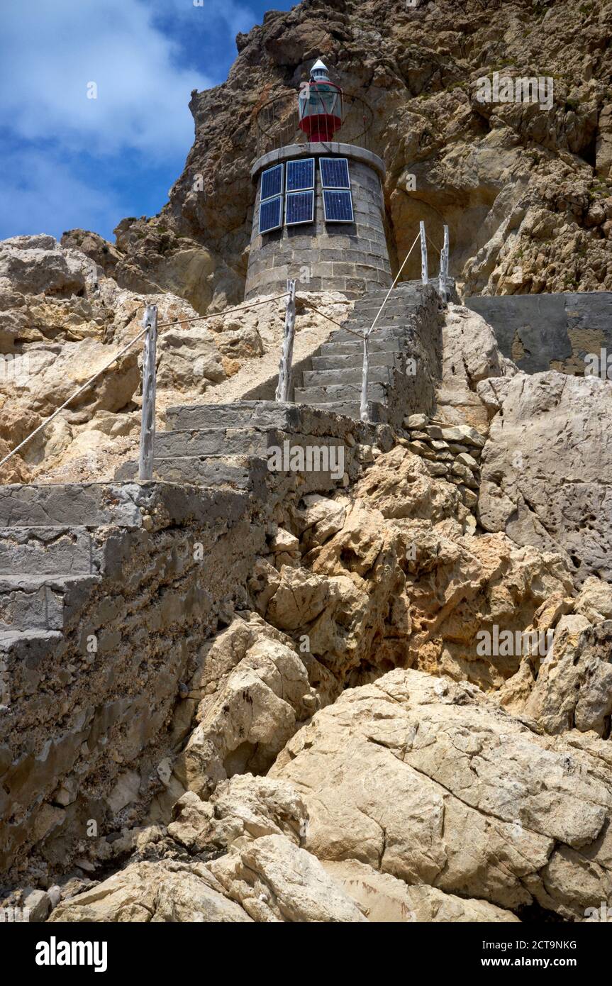 In Spagna, in vista del faro in rocce di Es Vedra Foto Stock