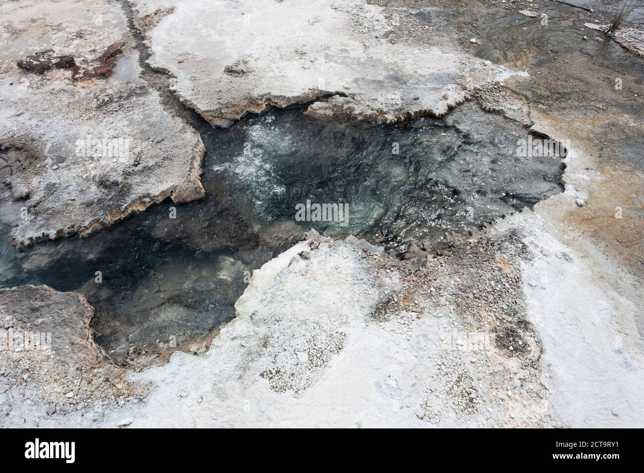 Nuova Zelanda, Isola del nord, Baia di Planty, Orakei Korako, acqua bollente energia geotermica Foto Stock
