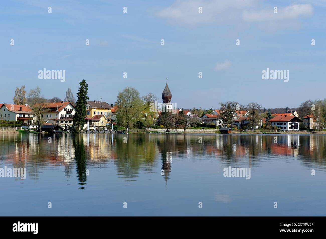 In Germania, in Baviera, Wessling, Wessling lago Foto Stock