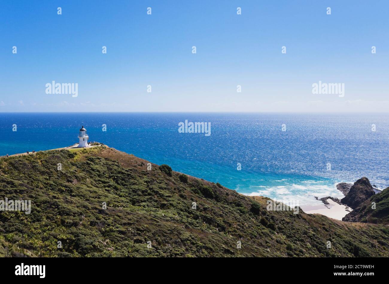 Nuova Zelanda Northland e Cape Reinga, Faro, spiriti Leap Foto Stock