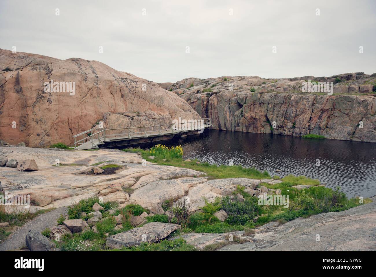 La Svezia, Smoegen, Skerry paesaggio allo Skagerrak Foto Stock